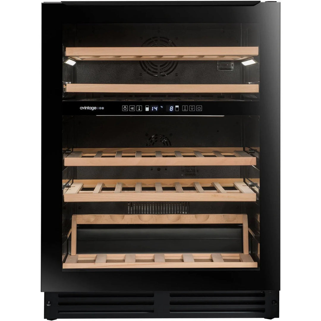 Avintage - 600mm Dual Zone - 44 bottle - Undercounter Wine Cooler - AVU51D82
