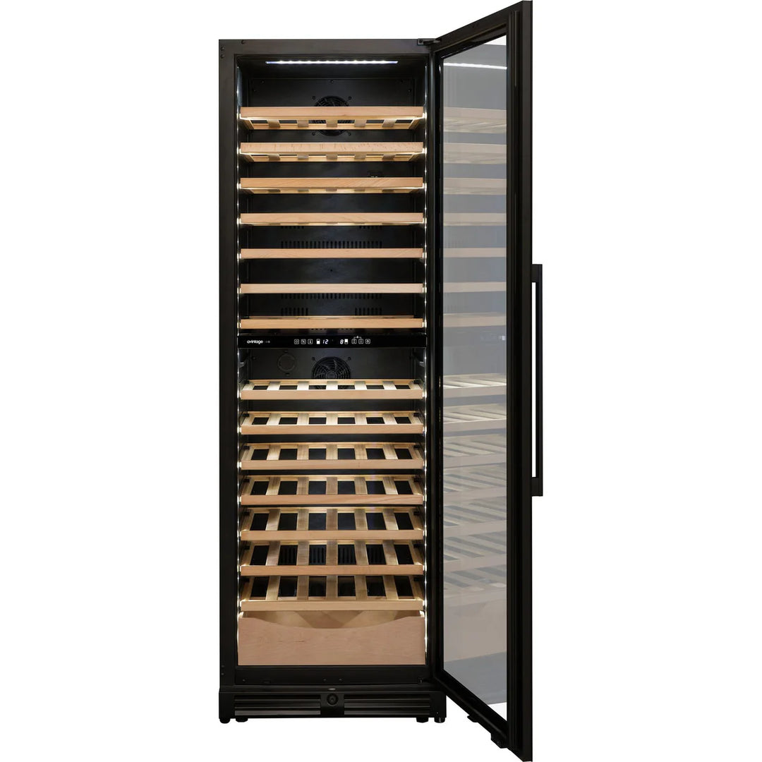 Avintage - Dual Zone - 109 Bottle Freestanding/Built In Wine Cooler - AVI110DZB1