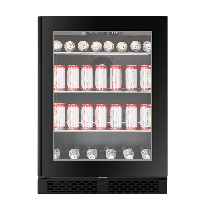 WINE CELLA - BV46S-BLACK - 127L / 141 Can Beverage Fridge