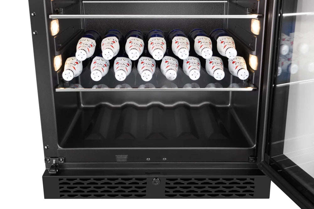 WINE CELLA - BV46S-BLACK - 127L / 141 Can Beverage Fridge