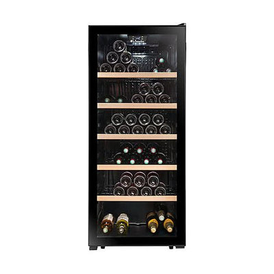 La Sommeliere - 121 Bottle - Freestanding Single Zone Wine Cabinet - LS117BLACK
