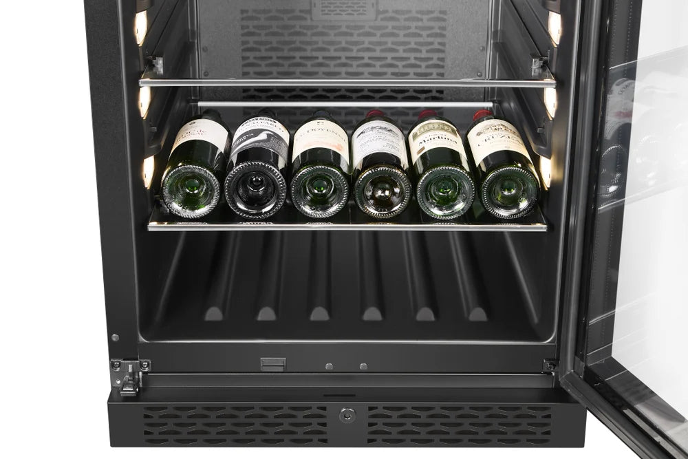 WINE CELLA - BV163S-BLACK - 338L / 487 Can Beverage Fridge