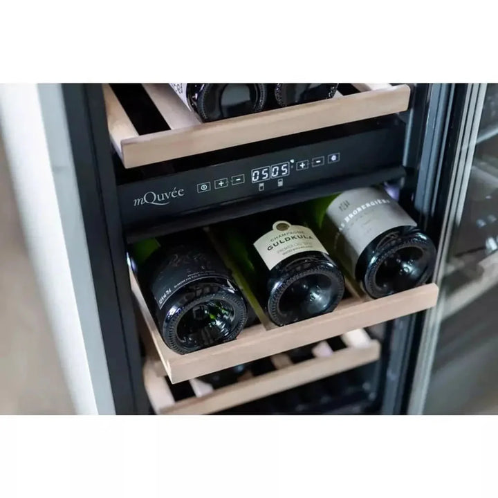 mQuvée - 400mm - Undercounter Wine Fridge - WineCave 700 40D Modern