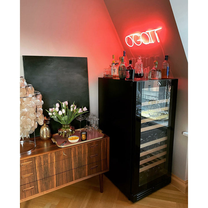 SWISSCAVE Premium - 600mm Dual Zone - 103 Bottle - Freestanding / Built in Wine Cooler - WLB-360DF-MIX