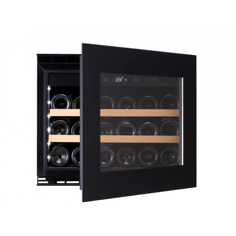 Dunavox GLANCE-18 - Single Zone 18 Bottle - Built In / Integrated Wine Cooler - DAVG-18.46B.TO