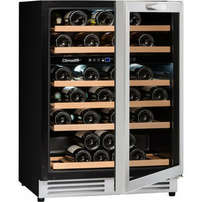 Climadiff - 600mm Dual Zone - 50 Bottle - Built In Undercounter Wine Fridge - CBU51D1X