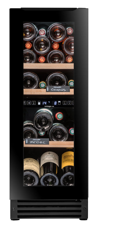 Avintage - 300mm Dual Zone - 25 bottle - Undercounter Wine Cooler - AVU27TDZB1