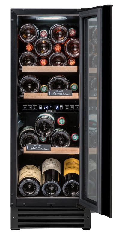 Avintage - 300mm Dual Zone - 25 bottle - Undercounter Wine Cooler - AVU27TDZB1