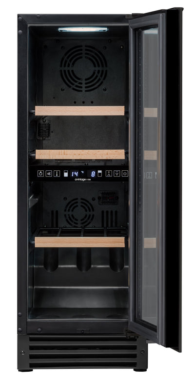 Avintage - 300mm Dual Zone - 25 bottle - Undercounter Wine Cooler - AVU27TDZB1