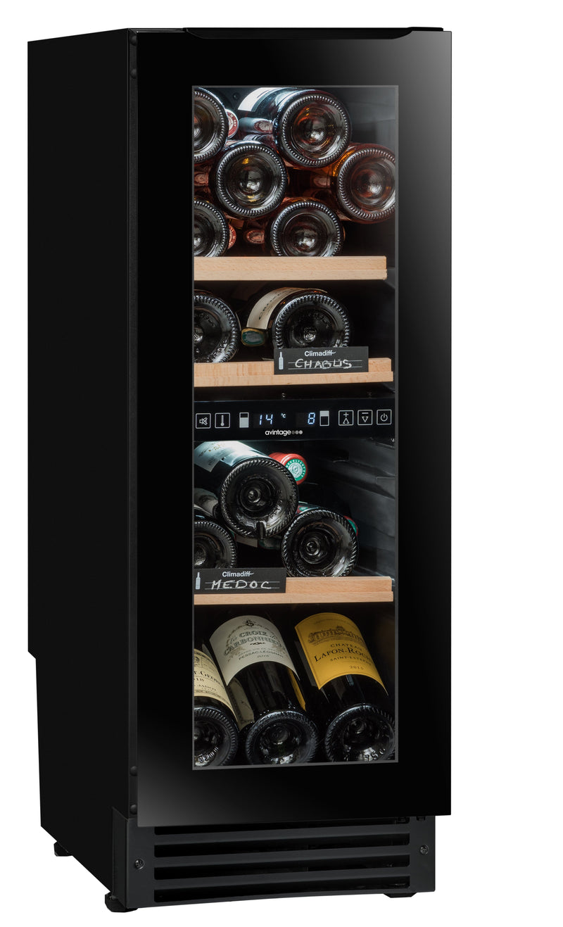 Avintage - 300mm Dual Zone - 25 bottle - Undercounter Wine Cooler - AVU27TDZB1