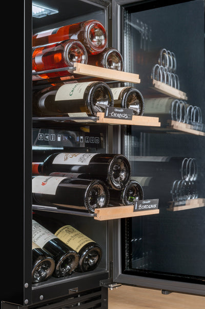 Avintage - 300mm Dual Zone - 25 bottle - Undercounter Wine Cooler - AVU27TDZB1