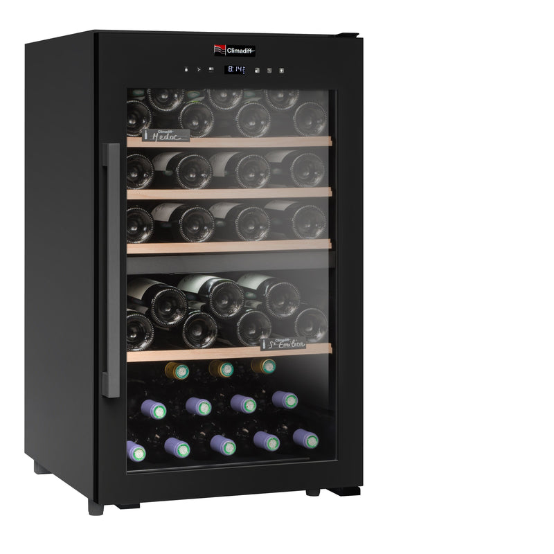 Climadiff - Dual Zone - 56 Bottle - Freestanding Wine Cooler - CD56B1