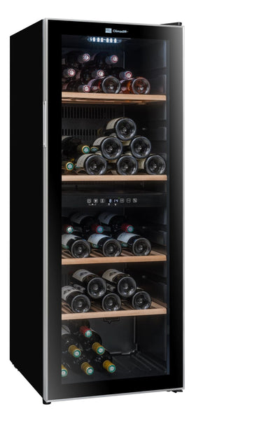 Climadiff - Dual Zone - 91 Bottle Freestanding Wine Cooler - CD90B1
