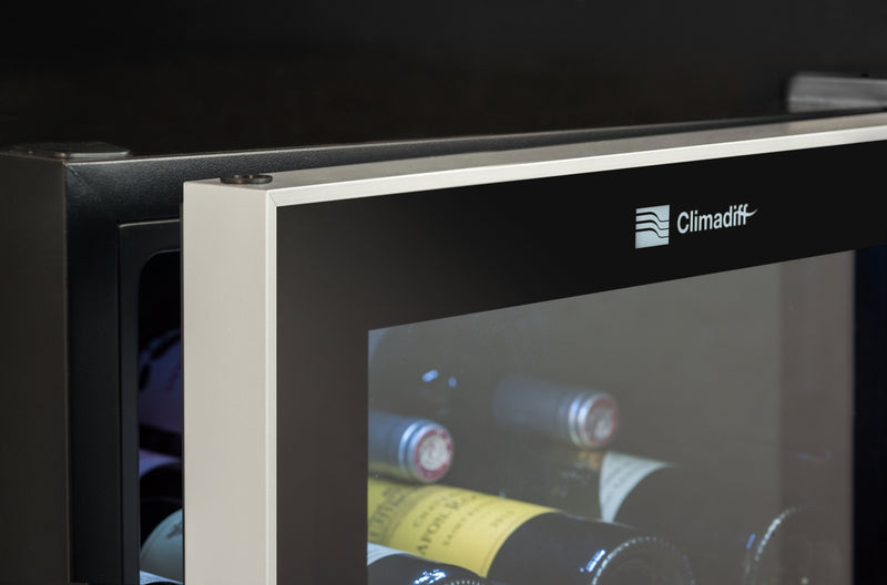 Climadiff - Dual Zone - 91 Bottle Freestanding Wine Cooler - CD90B1