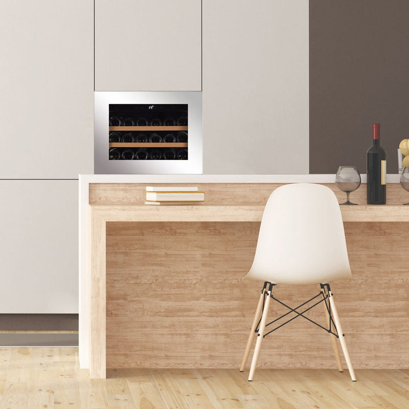 Dunavox GLANCE-18 - 18 Bottle - Built In / Integrated Wine Cooler - DAVG-18.46SS.TO