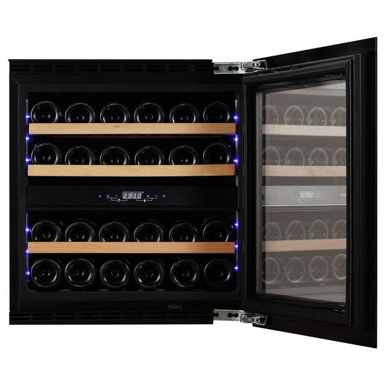 Dunavox GLANCE-25 - Dual Zone 25 Bottle - Integrated Wine Cooler - DAVG-25.63DB.TO