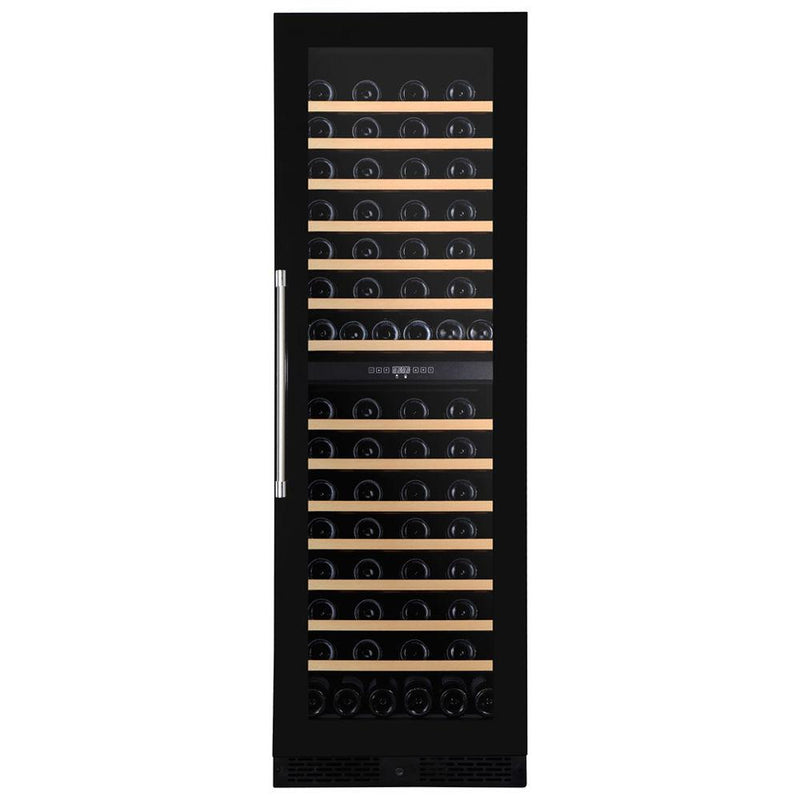 Dunavox GRANDE-123 - Dual Zone 123 Bottle - Shallow Depth Tall Wine Cabinet - DX-123.338DB