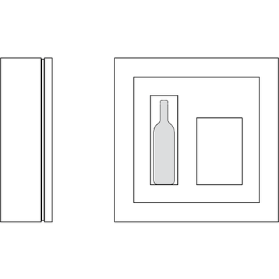 Quadro Vino - Wine Wall QV12 - 1 Bottle Display Unit