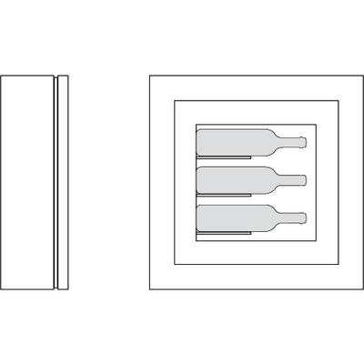 Quadro Vino - Wine Wall QV30 - 3 Bottle Display Unit
