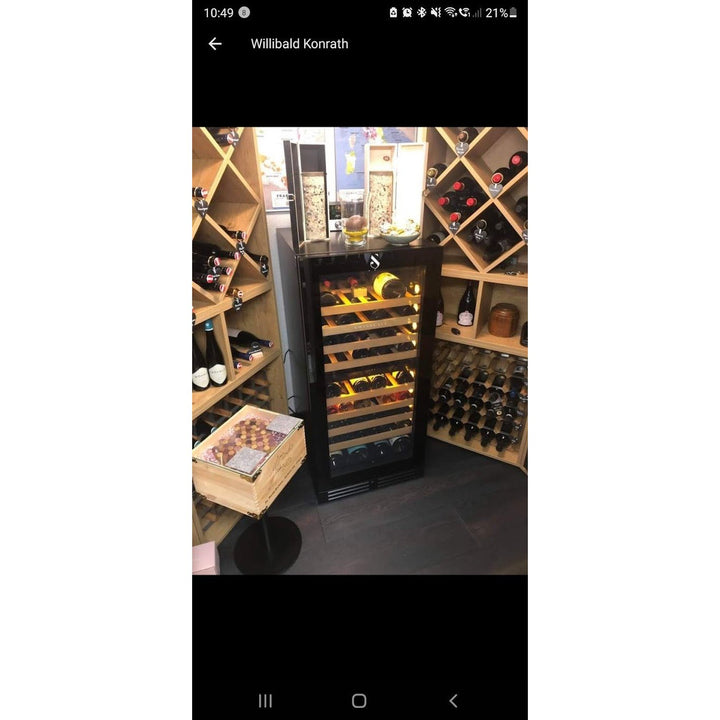 SWISSCAVE Premium - 600mm Dual Zone - 103 Bottle - Freestanding / Built in Wine Cooler - WLB-360DF-MIX