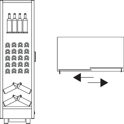 Teca Vino - Wine Wall TE14 - Customisable Shelving - For Home Use