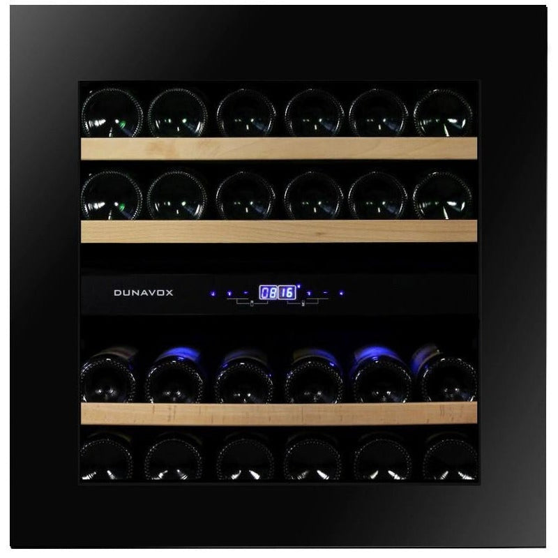 Dunavox GLANCE-25 - Dual Zone 25 Bottle - Integrated Wine Cooler - DAVG-25.63DB.TO