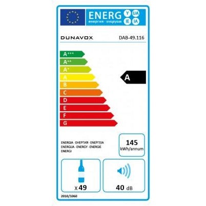 Dunavox - 49 bottle Integrated Dual Zone Wine Fridge DAB-49.116DSS.TO Elite Wine Refrigeration