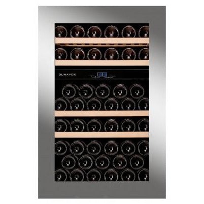 Dunavox - 49 bottle Integrated Dual Zone Wine Fridge DAB-49.116DSS.TO Elite Wine Refrigeration