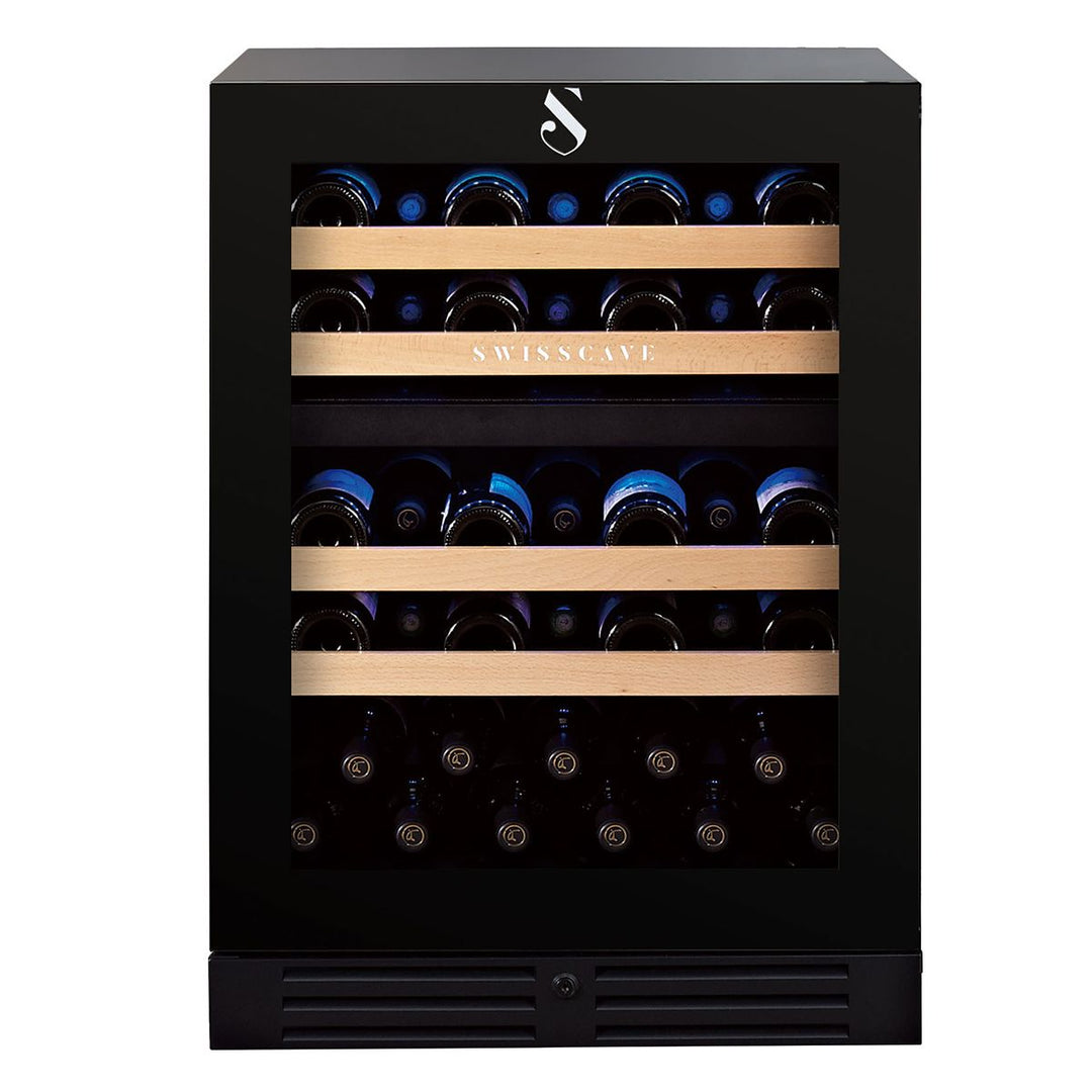 SWISSCAVE Classic - 600mm Dual Zone - 40 Bottles - Freestanding / Built in Wine Cooler - WL155DF