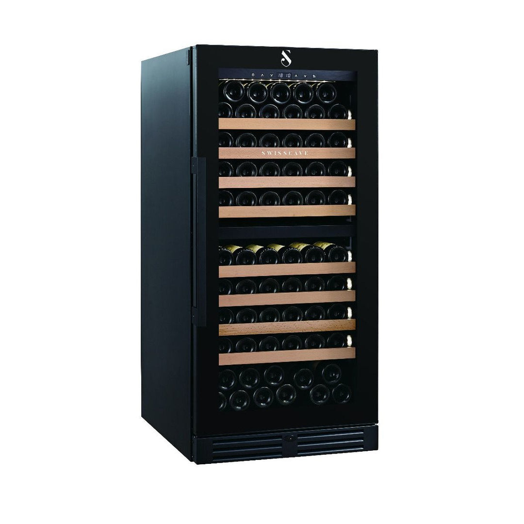 SWISSCAVE - 112 Bottle Dual Temperature Zone Wine Cooler - WLB360DF