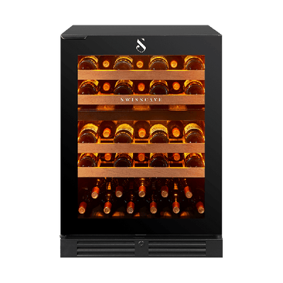SWISSCAVE Premium - 600mm Dual Zone - Built in Undercounter Wine Cooler - WLU-160DF